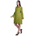 thumbnail image 3 of Moomaya Womens Long Sleeve Printed Knee Length Dress Flared Flowy Summer Dress, 3 of 6