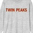 thumbnail image 2 of Twin Peaks 1990 Logo Crew Neck Long Sleeve Athletic Heather Adult Tee
-Large, 2 of 3