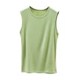 thumbnail image 2 of HBYJLZYG Women's Loose Fit Tank Top with Side Slits and Wide Straps, Soft Crew Neck Relaxed Fit Lightweight Summer Casual Sleeveless Basic Top, 2 of 5