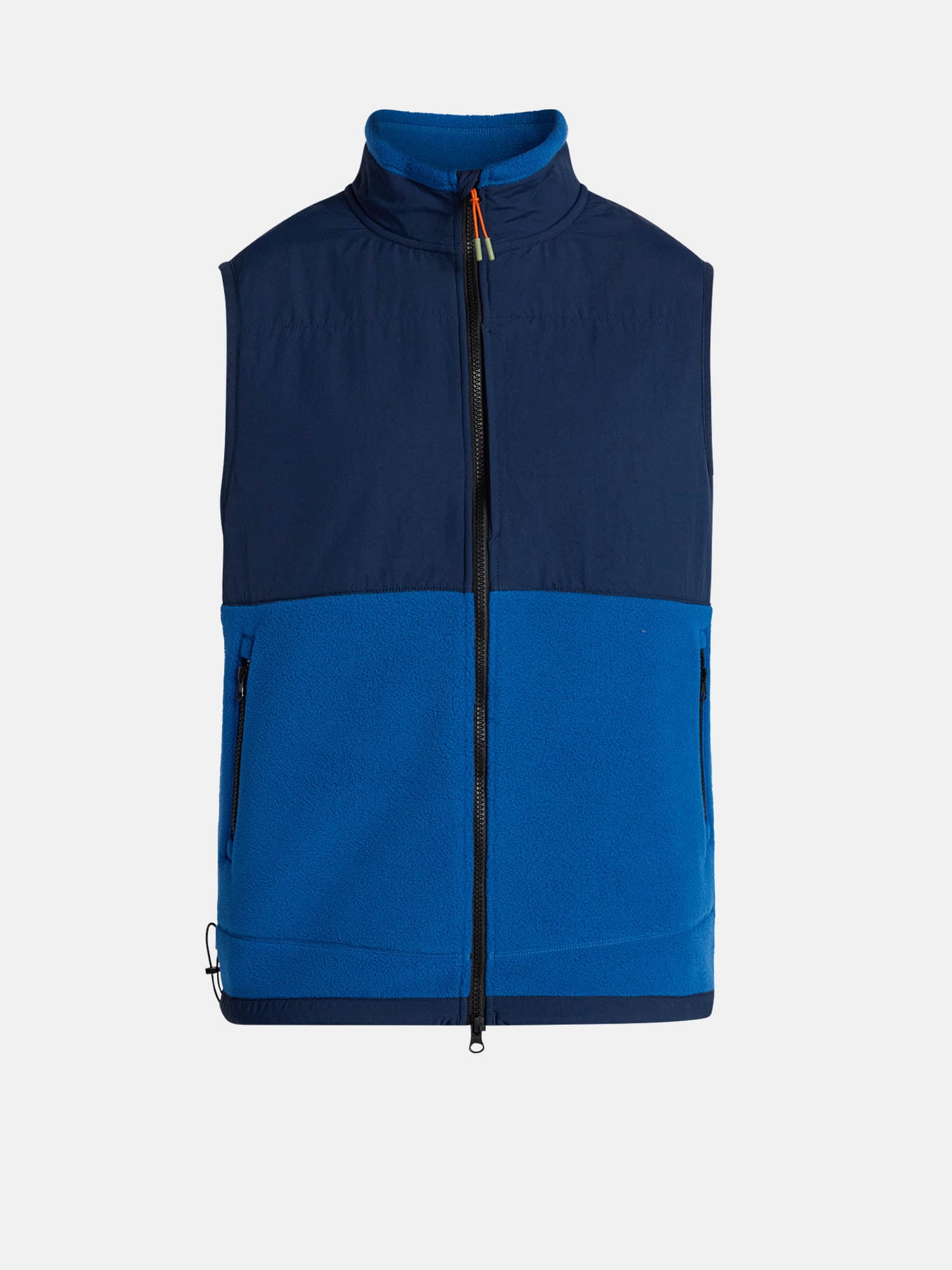 Ozark Trail Men's and Big Men's Mix Media Fleece Vest, Sizes S-3XL