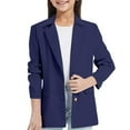 thumbnail image 1 of Veste Fille Manches Longues Col Cranté/col à Revers avec Poche Intérieure Ouverte devant Costume Décontracté pour Enfants, 1 of 9