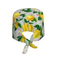 thumbnail image 2 of Kdxio Lemon Seamless Pattern Oil Painting Effect Pattern Turban Hat for Women Men Comfortable Adjustable Cleaning Working Cap with Sweatband, 2 of 8
