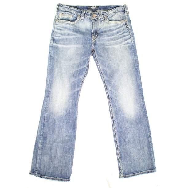 Silver Jeans - Silver Jeans NEW Blue Mens Size 36x34 Classic Straight ...
