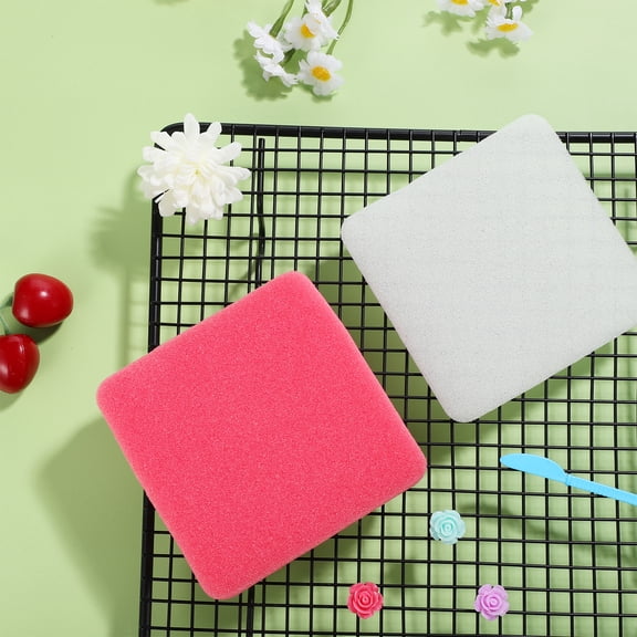 COMPUKAS Gum Paste Shaping Mold 1 Set Assorted Color Sponge Flower Pads for Cake Decoration Diy Projects