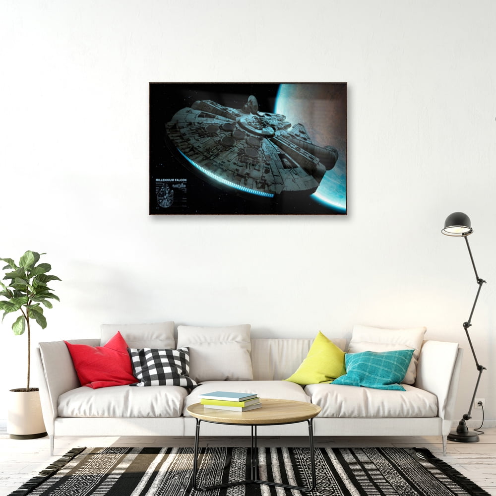 Movie Poster Size: 36" X 24" Details about   Star Wars The Millennium Falcon - Stats 