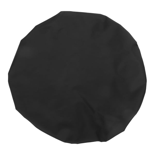 Cubierta para fogones para patio al aire libre, impermeable e ignífuga, se adapta a fogones redondos, ideal para chimeneas de gas, color negro, 56 x 4 pulgadas