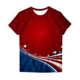 thumbnail image 4 of GERsome 4th of July T-Shirt for Women American Flag Patriotic Graphic Shirts Short Sleeve Crewneck Tee Summer Loose Fit Pullover Tops S-5XL, 4 of 4