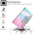 thumbnail image 4 of Allytech Galaxy Tab A 10.1" 2019 Released Case Model SM-T510 T515, Slim Fit Shockproof Multi Angle Kickstand Folio Flip Patterned Cover Case for Samsung Galaxy Tab A 10.1 T510, Mandala, 4 of 6