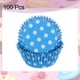 thumbnail image 3 of 100 Contadores de Forros para Cupcakes con Puntos Azules, Tazas de Cupcake de Tamaño Estándar, Papeles para Muffins, Envoltorios para Hornear, 3 of 6