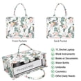 thumbnail image 2 of Large Capacity Tote Bag,Pioneer Flower Floral Print Pattern Handbag Fashion Luxury Tote Bag,15.7"x13"x 5.1" Inches,Laptop Compatible, 2 of 6