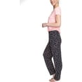 thumbnail image 2 of Hanes Women's Comfort Sleep Feather Knit Pajama Set, Lounge PJ Sleep Set, Blush/Vines, 3X, 2 of 2