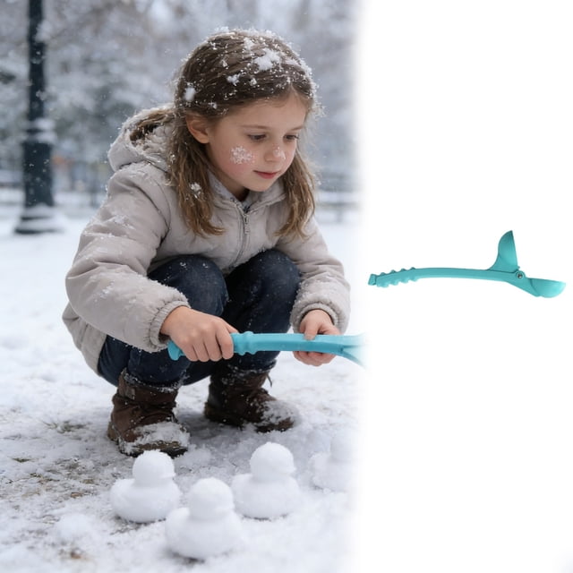 BotaniNest Shape Snowball Maker Clip – Handheld For Winter Outdoor Versatile To Create Different Forms Ideal For Kids & Adults’ Play Winter A