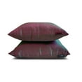 thumbnail image 2 of The HomeCentric Decorative Throw Pillow covers Green & Fuchsia Pack of 2, 20"x20" (50x50 cm) Silk Solid Cushion cover For Sofa Chouch, Hotels, living, Bed Room Modern Style - Green Fuchsia Luxury, 2 of 9