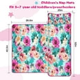 thumbnail image 5 of Pioneer Flower Floral Print Pattern Toddler Nap Mats for Kids Preschool,Sleeping Mat Bag or Kids,Toddler Sleeping Bag,Toddler Nap Mat or Daycare, 5 of 6