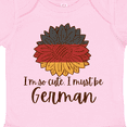 thumbnail image 4 of Inktastic I'm So Cute, I Must Be German Sunflower Boys or Girls Baby Bodysuit, 4 of 5