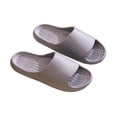 thumbnail image 5 of Men's Slippers Slip-on Flat Heel Non-Slip Shower Slides Mens Comfortable Soft Thickened Soled Indoor Outdoor Walking Sandals, 5 of 9