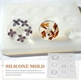 thumbnail image 2 of KAKOWELY 3Pcs Silicone Mold Button Silicone Mold Resin Epoxy Making Mold Craft Button Molds DIY Accessory,3.5"X3.07"X0.28", 2 of 5