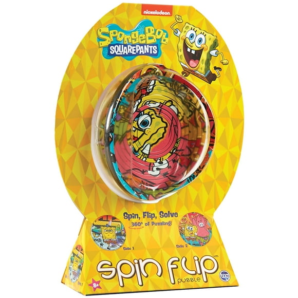 12 anillos Spin Flip Puzzle TCG Toys Spongebob Graffiti 3D
