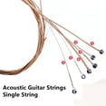 thumbnail image 2 of Acoustic Guitar Strings E B G D A Single String Gauges 012 014 024 027 035 040, 2 of 6
