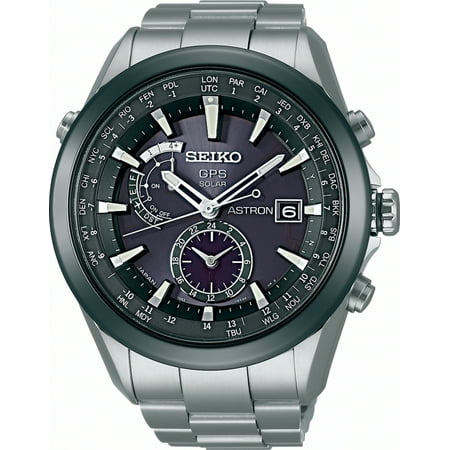 Seiko Men's SAST003 'Astron GPS Solar' World Time Titanium (Best Seiko Watches Of All Time)