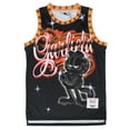 thumbnail image 2 of Garfield Men's Headgear Classics Spay Paint Embroidered Basketball Jersey (X-Large, Black), 2 of 3