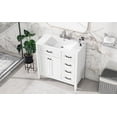 thumbnail image 7 of 36" Bathroom Vanity with Sink Combo, Modern Bathroom Storage Cabinet with One Cabinet and Drawers, Bathroom Vanity Base Only, Solid Frame and MDF Board, Easy to Install, White, 7 of 7