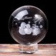 thumbnail image 3 of Adornos Bola de cristal de Navidad Bola de grabado de Papá Noel Decoración de mesa de Navidad Bola de cristal Adornos navideños transparentes, 3 of 5