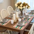thumbnail image 6 of Placemats Set Of 4 / 6, Cream Texture Placemats For Dining Table Indoor/Outdoors Heat Resistant Washable Placemats 18" X 12", 6 of 8