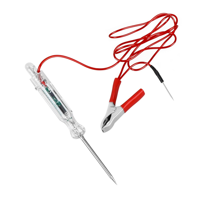 Auto Circuit Tester with Voltmeter Dual Color Polarity Indicate LED Digital Voltage Displa Automotive Test Light for Car,1 * circuit tester