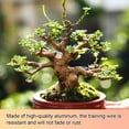 thumbnail image 6 of Uxcell 1-Pack Bonsai Training Wire, 3mm x 49ft/15m Anodized Aluminum Bonsai Tree Wire for Fine Trunk [Green], 6 of 7