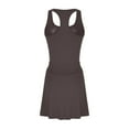 thumbnail image 6 of RKSTN Tennis Dresses for Women Built in Shorts Crew Neck Cut Out Waist Cinched T Back Athletic Dress for Women Summer Golf Active Workout Dress (Khaki ,M), 6 of 7