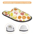 thumbnail image 3 of Fotbe Lemon Orange Pantuflas Peludas para Mujer con Estampado, Zapatillas de Peluche, Zapatos de Invierno para Casa, Uso Interior y Exterior-Large, 3 of 8