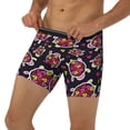thumbnail image 3 of Picia Ladybug Pattern Men's Athletic Long Leg Briefs , Performance Stretch Underwear，Moisture-Wicking, 3 of 7