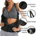 thumbnail image 3 of QRIC Women Waist Trainer Corset Zipper Vest Body Shaper Cincher Tank Top with Adjustable Straps, 3 of 6