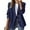 0#Dark blue, variant on Leopard Print Lined Blazer for Women Fall Business Casual Jacket Long Sleeve Notch Lapel Work Office 2026 Bronze S