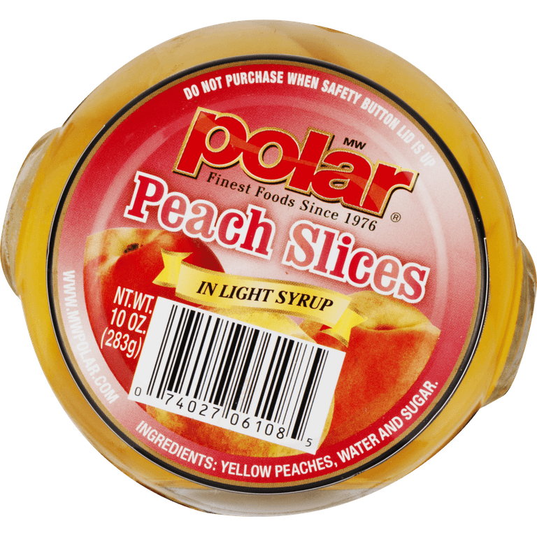 MW Polar Peach Slices in Light Syrup, 10 oz Jar - Walmart.com