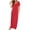 Red, variant on Summer Oversize Maxi Dresses for Womens 2025 Fashion Casual Short Sleeved V-neck Printed Button Pocket Dress