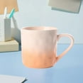 thumbnail image 5 of Aesthetic Ceramic Breakfast Cup Gradient Color Underglaze Coffee Mug Stackable Heat-Retaining Design Modern Home Drinkware, 5 of 6