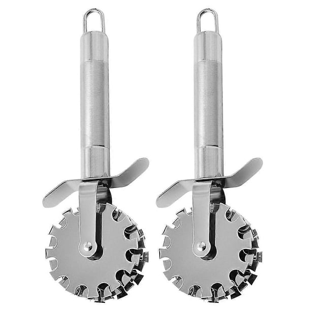 2pcs Meat Tenderizers Stainless Steel Rolling Wheel Steak Loose Beef Softener