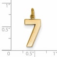 thumbnail image 2 of 14k Yellow Gold Number 7 Seven Pendant Charm, 2 of 2