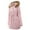 03 Pink, variant on Feimerou Women's Winter Parkas Mid Length Thick Warm Faux Lamb Wool Lined Jacket Full Zip Drawstring Hooded Sherpa Coats