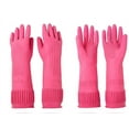 thumbnail image 4 of Kitchen Gloves korea mamison Gloves Long Dish Washing Latex Rubber MEDIUM - 2Count, 4 of 5