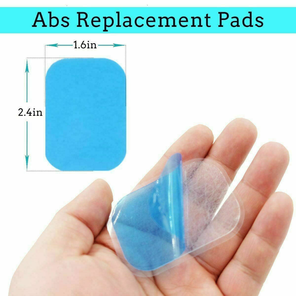 20 x Replacement Gel Pad Conductive For ABS EMS Muscle Stimulator Training Gear 