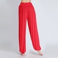 thumbnail image 5 of felwors Harem Pants Women High Waist Yoga Pants Elastic Soft Modal Yoga Sports Pants 2026 Summer Loose Comfy Joggers Trousers (Red, M), 5 of 9