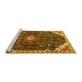 thumbnail image 2 of Ahgly Company Machine Washable Indoor Round Medallion Yellow Traditional Area Rugs, 8' Round, 2 of 4