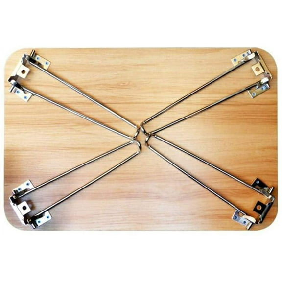 ANQIDI 28.5" Metal Folding Table Legs 4 Pack Black Foldable Hairpin Table Legs