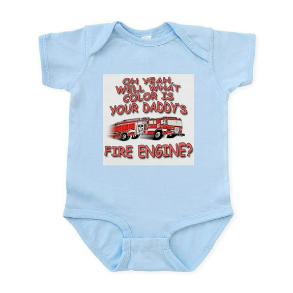 CafePress - Daddy Fire Truck Infant Bodysuit - Baby Light Bodysuit, Size Newborn - 24 Months
