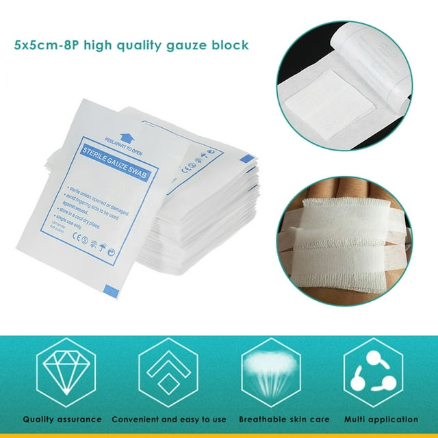 Gauze Pads Cotton Wound Gauze Pad Sterile Gauze Pad Emergency Survival Kit 20Pcs Disposable Gauze Pads Cotton Wound Dressing Sterile Gauze Pad Emergency Survival Kit