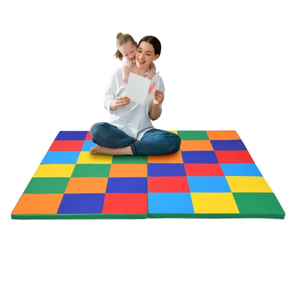 Infans 58" Toddler Foam Play Mat Baby Folding Activity Floor Mat Home