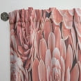 thumbnail image 3 of Designart 'Red Toned Succulent' Mid-Century Modern Curtain Panel, 3 of 5